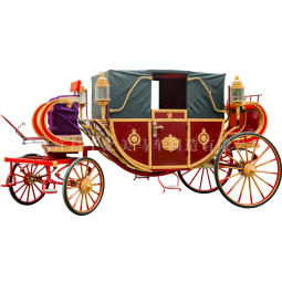 Wedding Carriage Supplier - Red Black Princess