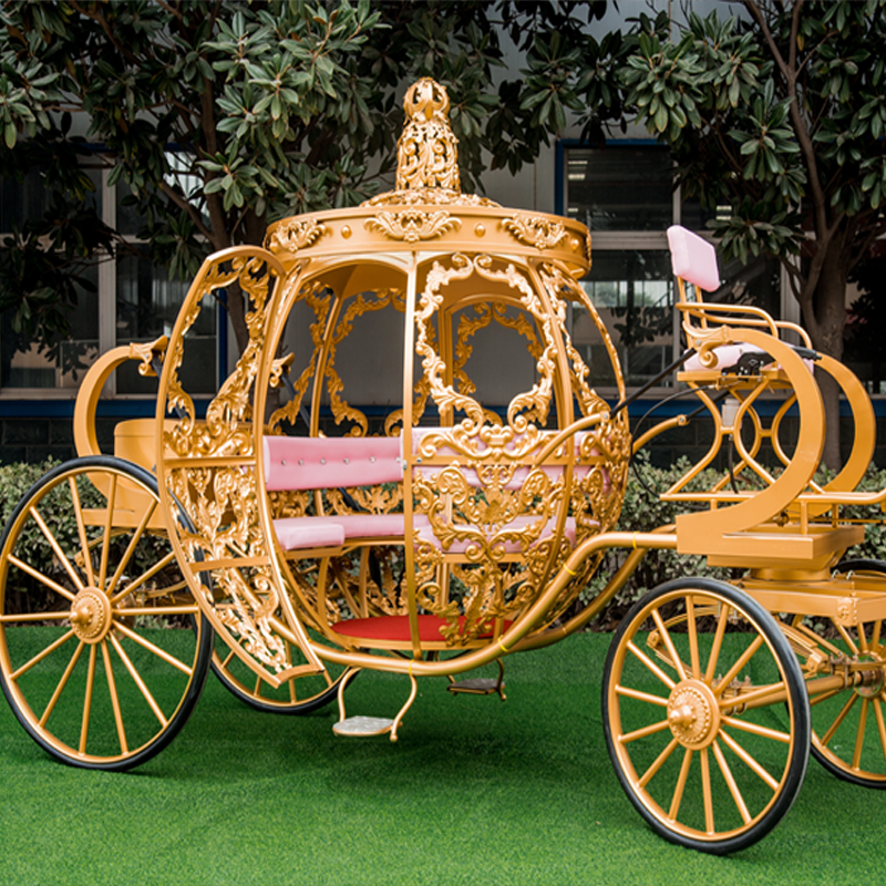 Cinderella Carriage Manufacturer - All Gold Sculpture