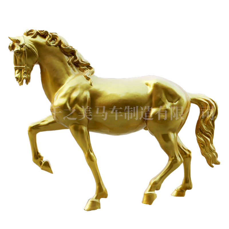 Sculpture Manufacturer - Fiberglass Horse Carriage