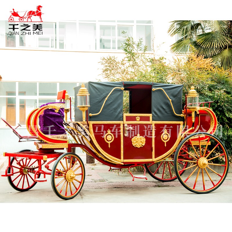Wedding Carriage Supplier - Red Black Princess