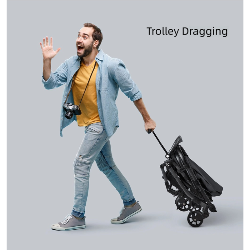 Baby Stroller Factory - Adjustable Linen Canopy Spinal Care