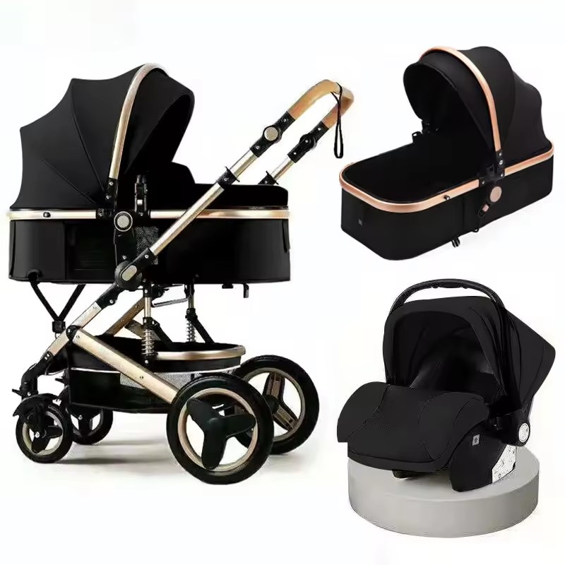Baby Stroller Manufacturer - 3-in-1 High Landscape Sitting/Lie Folding