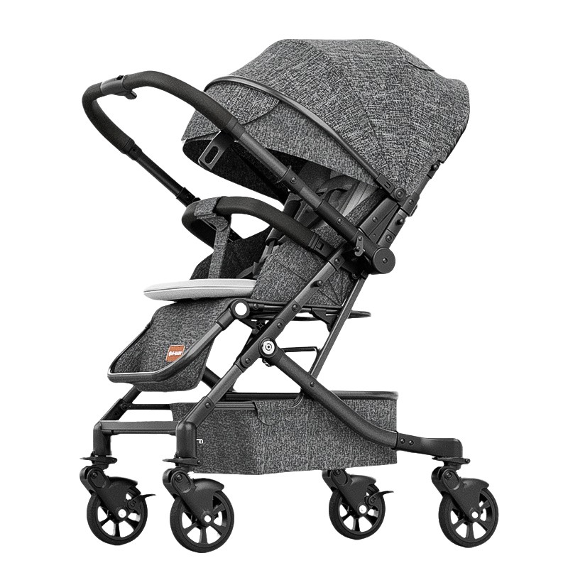 Baby Stroller Manufacturer - Linen Adjustable Canopy Foldable Travel