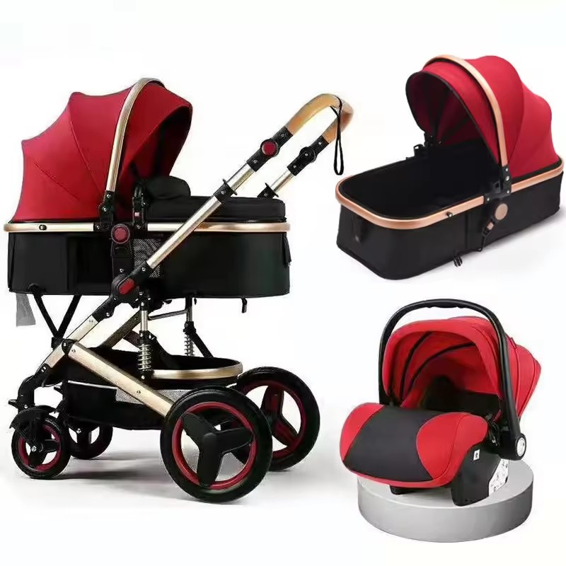 Baby Stroller Manufacturer - 3-in-1 High Landscape Folding Shock-proof