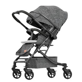 Baby Stroller Manufacturer - Luxury Linen Aluminum Alloy 360 Rotation