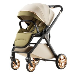 Baby Stroller Factory - Two-Way Multipurpose High Landscape Linen