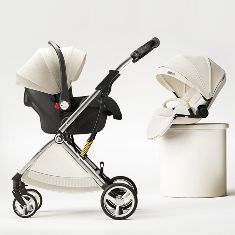 Baby Pram Manufacturer - Modern 3-in-1 Two-Way Folding Safety