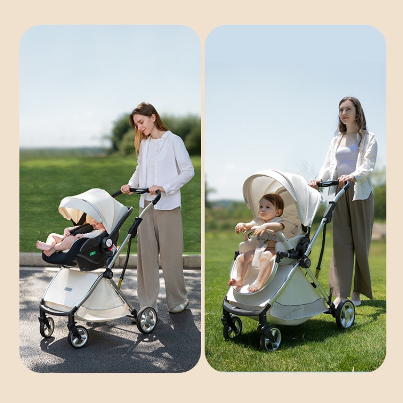 Baby Stroller Factory - 3-in-1 Travel Two-Way Foldable PU