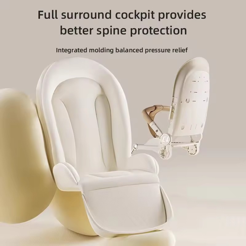 Baby Stroller Factory - Luxury Lightweight Linen Reversible Handle