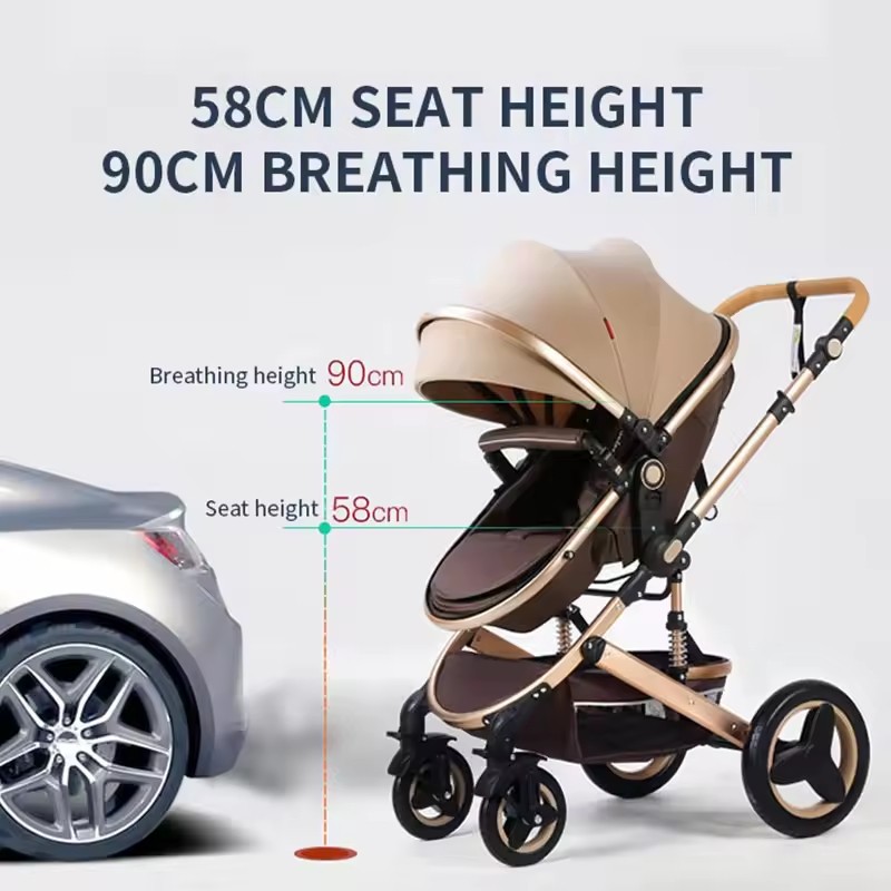 Baby Stroller Manufacturer - 3-in-1 High Landscape Sitting/Lie Folding