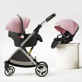Baby Pram Manufacturer - Modern 3-in-1 Two-Way Folding Safety