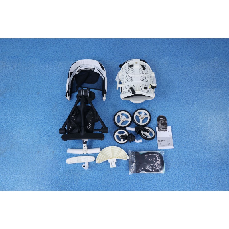 Double Stroller Factory - Linen 4 Wheel Foldable 2 in 1