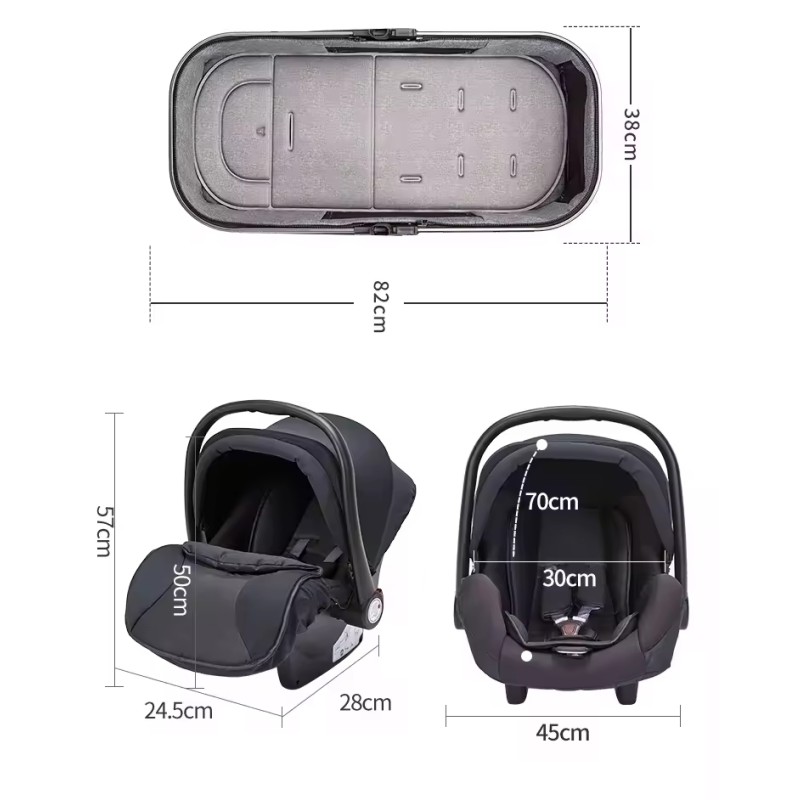 Baby Stroller Manufacturer - Premium Linen UPF50+ Canopy