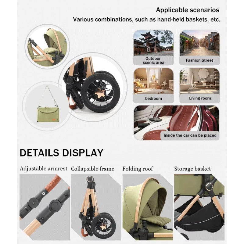 Baby Wagon Factory - Luxury Folding Travel Stroller System