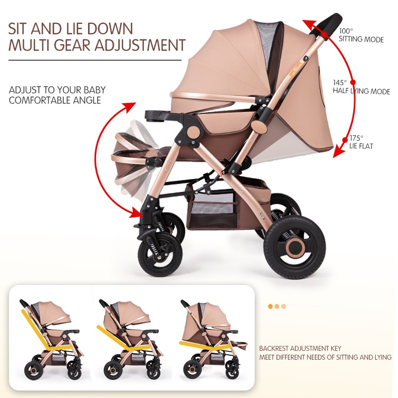 Baby Stroller Manufacturer - New Design Linen 2 in 1