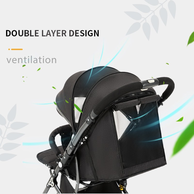 Kids Stroller Manufacturer - X Type PU Wheel Cotton