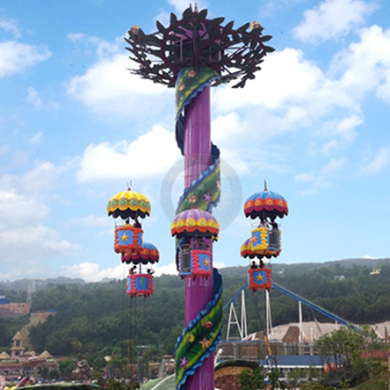 Swing Tower Factory - Rotating Flyer Thrill Park Ride