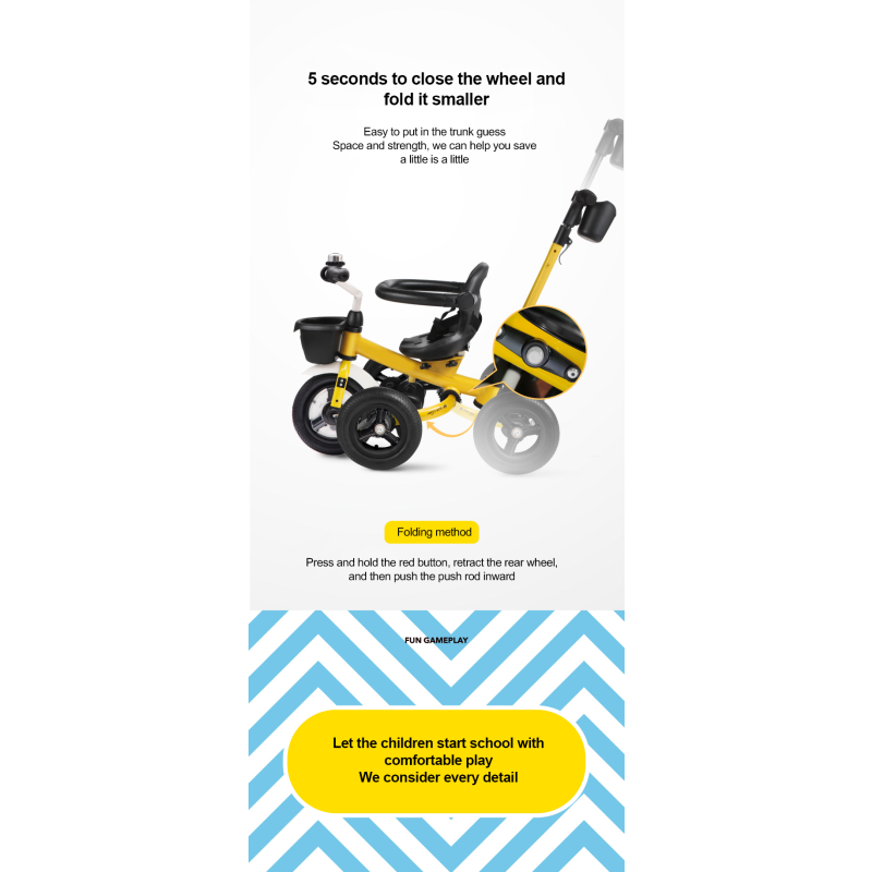 Balance Bike Factory - 3 in 1 Foldable Pedal Bike