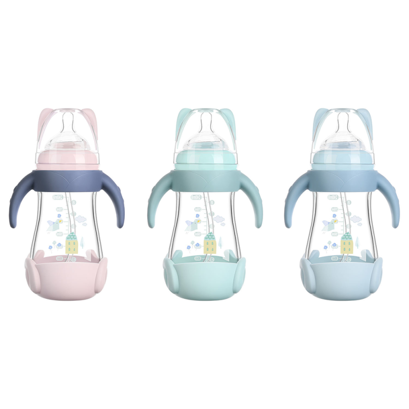 Baby Feeding Bottle Manufacturer - Glass with Handle Bottle