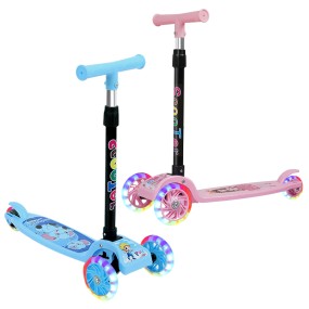 Kick Scooter Factory - Adjustable Height 3 Wheel LED