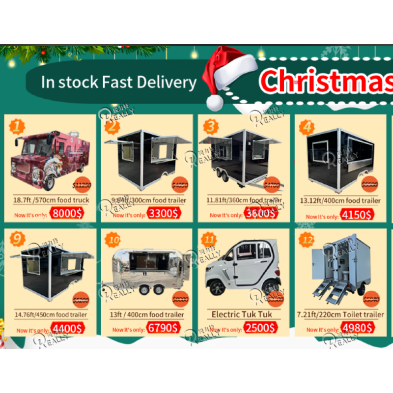 Mobile Food Cart Factory - Hamburger Trailer Kitchen Van