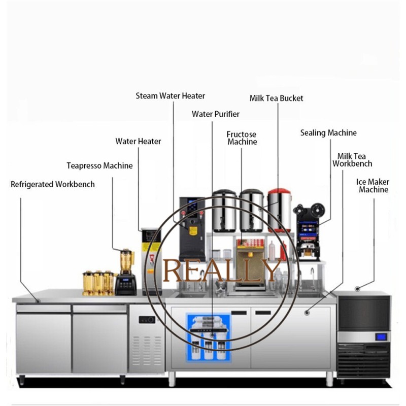 Stainless Steel Counter Factory - Milk Tea Bar Refrigerator