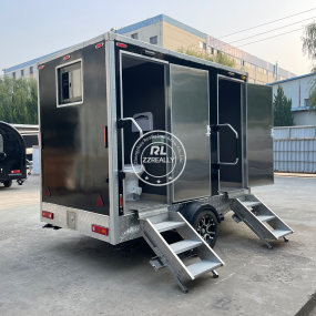 Mobile Bathroom Manufacturer - 2 Stall Shower Trailer