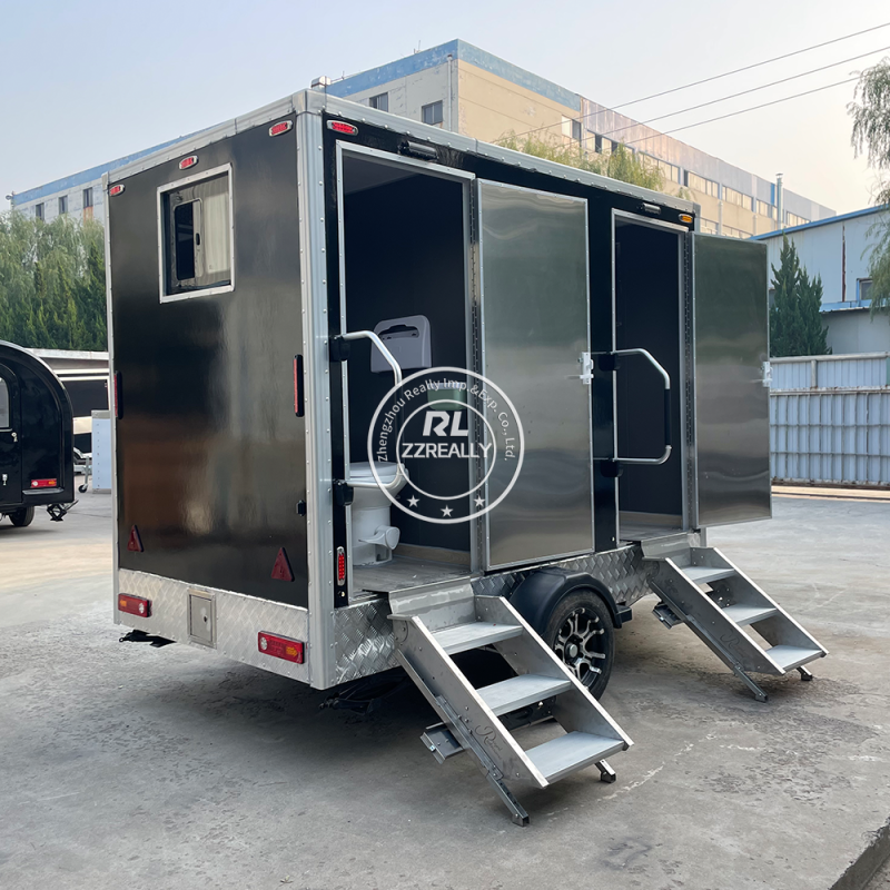 Mobile Bathroom Manufacturer - 2 Stall Shower Trailer