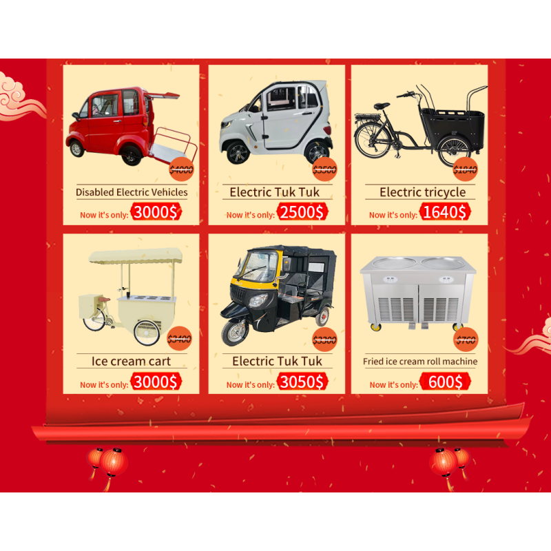 Food Tricycle Manufacturer - Electric Popsicle Freezer Bike