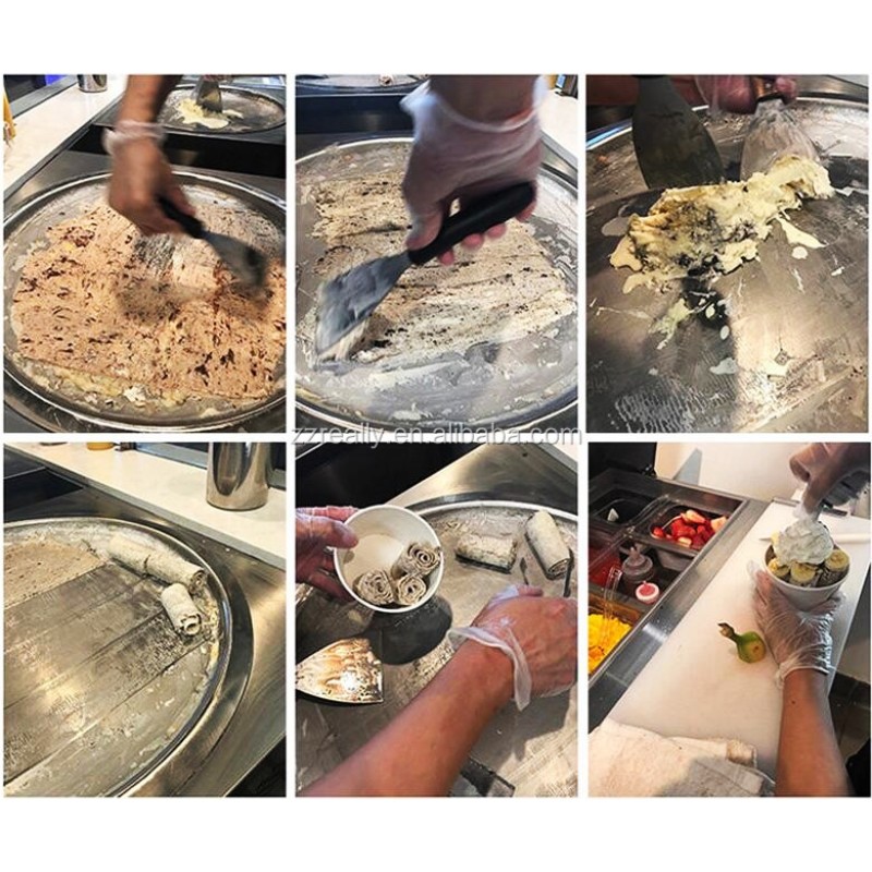 Ice Cream Machine Factory - Electric Double Pan Roller