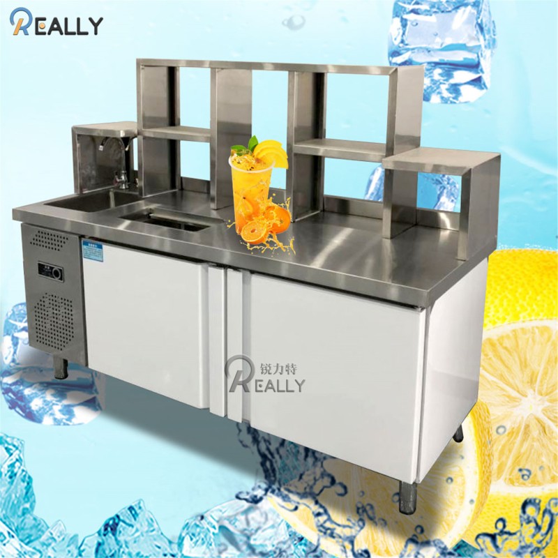 Stainless Steel Counter Factory - Milk Tea Bar Refrigerator