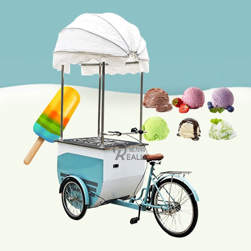 Food Tricycle Manufacturer - Electric Popsicle Freezer Bike
