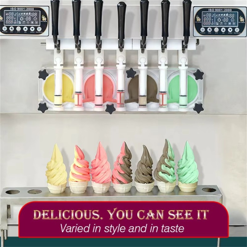 Ice Cream Machine Factory - 7 Flavor Soft Serve Maker