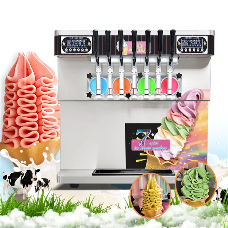 Ice Cream Machine Factory - 7 Flavor Soft Serve Maker
