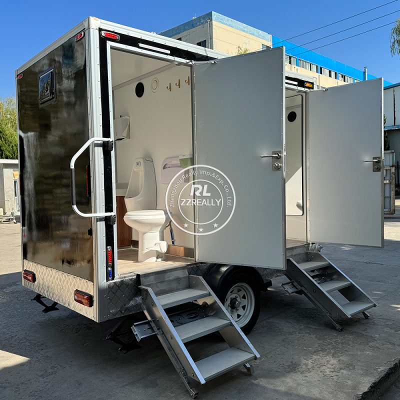 Mobile Bathroom Manufacturer - 2 Stall Shower Trailer