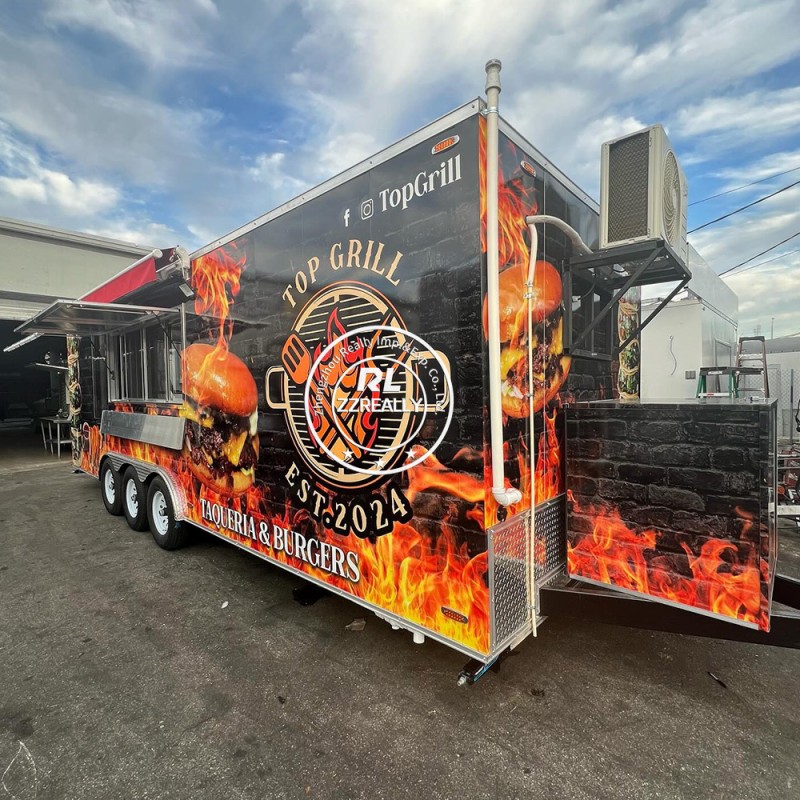 Food Trailer Manufacturer - Stainless Steel Fast Food Truck