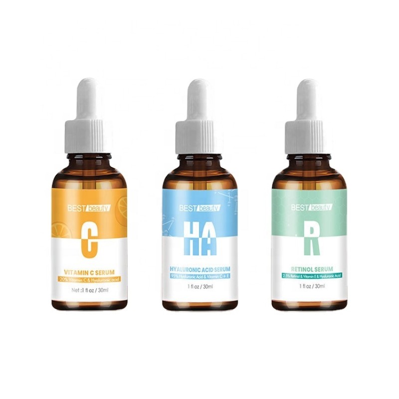 Private Label Moisturizing 95% Hyaluronic Acid Serum Anti Aging 2.5%  Serum Whitening  20% Vitamin C Serum