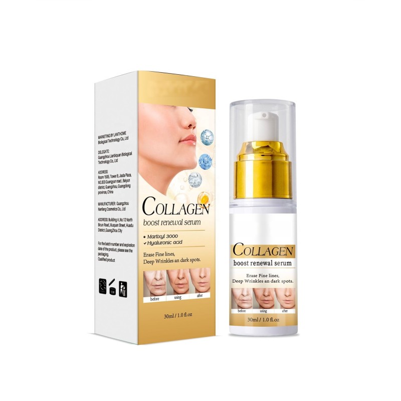 Private Label Skin Care Serum Anti Aging Moisturizing Brighten High Concentration Collagen Serum for Face