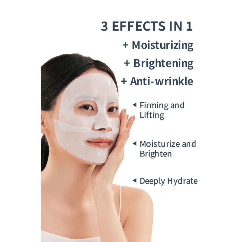Private Label Face Mask Sheet Brightening Anti Wrinkle Moisturizing Bio-collagen Face Mask for All Skin Types