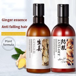 Hot Selling 300ml Ginger Essence Anti Hair Loss Shampoo for Women Hair Care