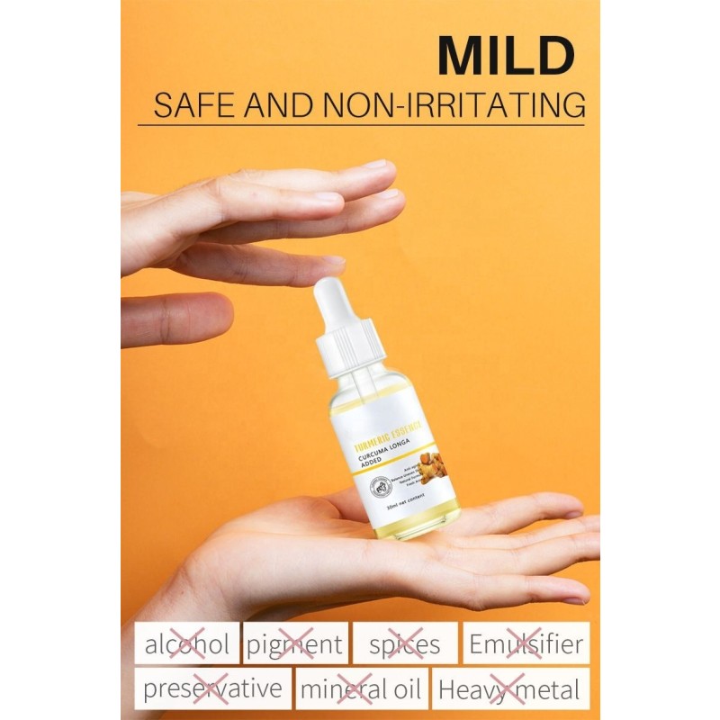 Best Selling Private Label 30ml Skin Care Serum Anti Acne Moisturizing Lightening Facial Turmeric Serum for Acne Skin
