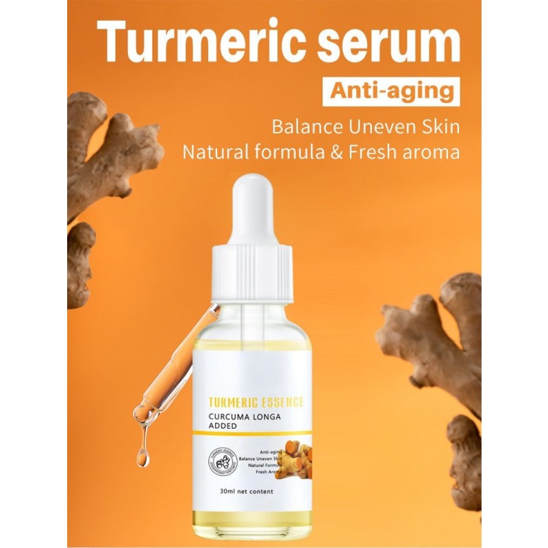 Best Selling Private Label 30ml Skin Care Serum Anti Acne Moisturizing Lightening Facial Turmeric Serum for Acne Skin