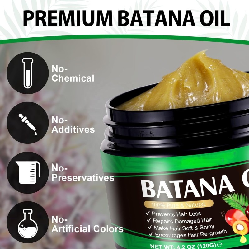 Private Label Natural Best Hair Growth Oil Veganic Raw Batana Hair Growth Oil for Men
