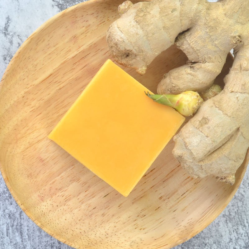 Customized Regular Size Vegan Ayurvedic Savon Tumeric Whitening Dark Spot Remover Acne Hand Made Turmeric Soap