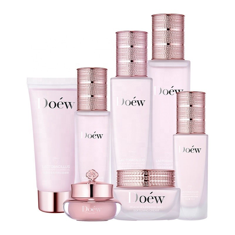 Hot Sell OEM ODM Brightening Whitening Lactic Acid Bacteria Peach Beauty Skin Care Set