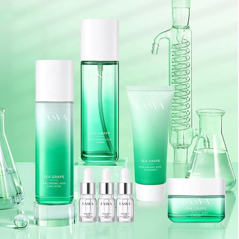 Hot Sale Nourishing Anti-Aging Organic Sea Grape Skin Care Set for Ladies