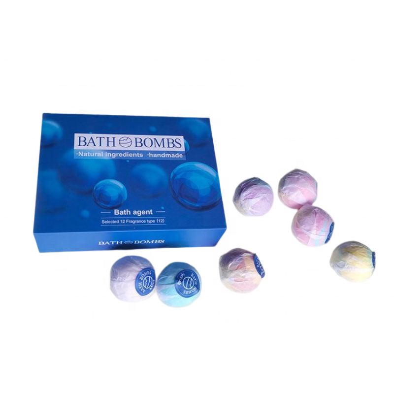 Customized Private Label Natural Organic Vegan Aromatherapy Fizzy Bath Bomb Gift Set for Woman