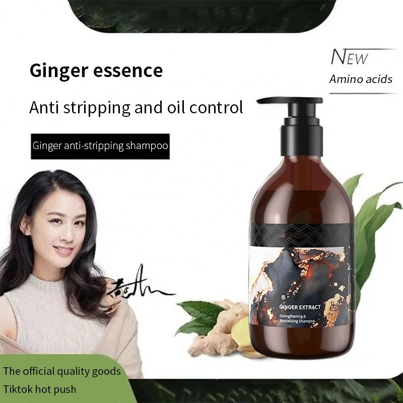 Wholesale 300ml Solid Organic Anti Hair Loss Eco Friendly Ginger Shampoo Pump