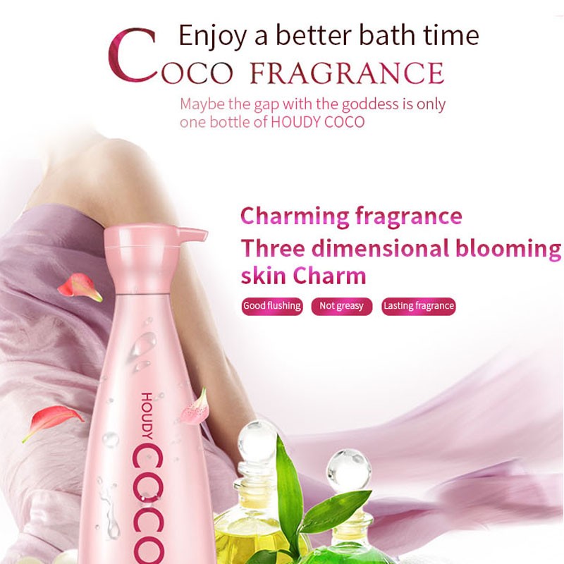 HOUDY Wholesale Lasting Fragrance Moisturize Smooth Hair Shampoo and Shower Gel Set