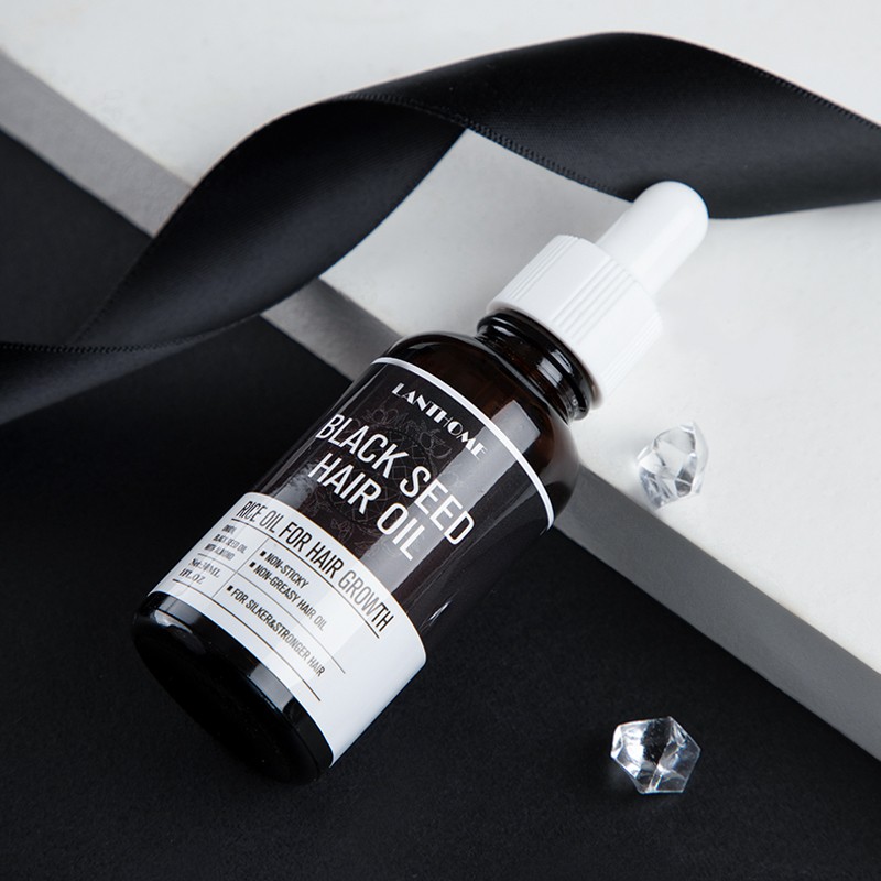 Customized 30ml Pure Natural Black Rice Hair Growth Oil for Alopecia Population Hair Regrowth Treatments
